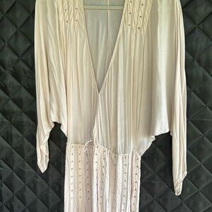 Indah Elegant Cream Boho Dress